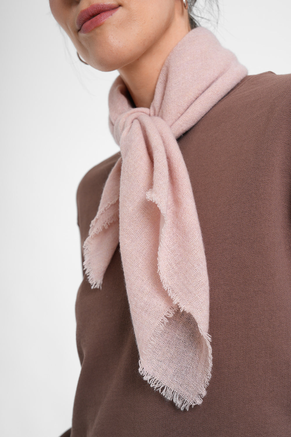 Cara Wool Scarf - powder