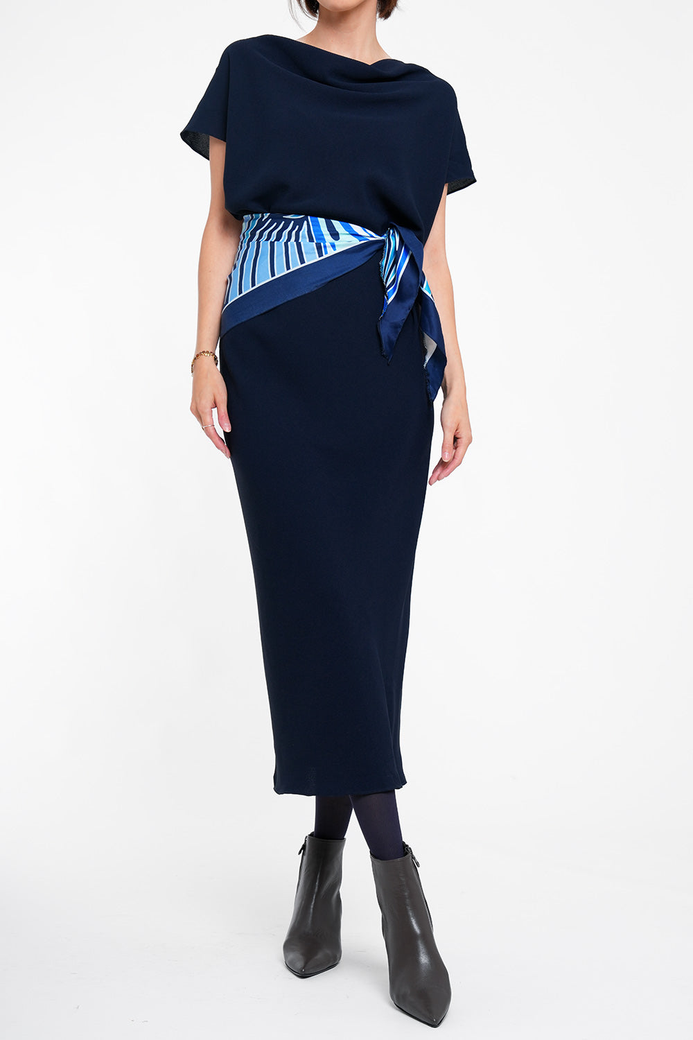 Aquis Dress - dark blue