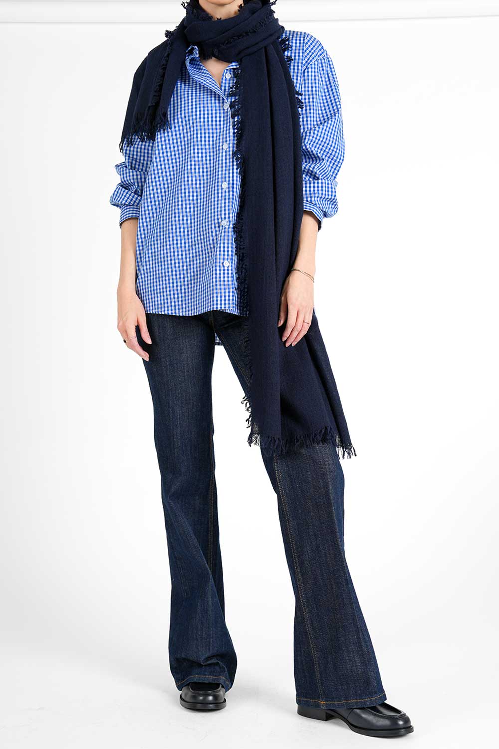 Calea Blouse - blue white