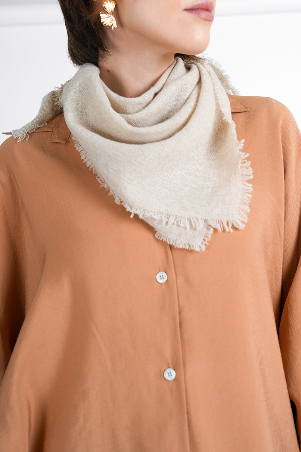 Cara Wool Scarf - sand