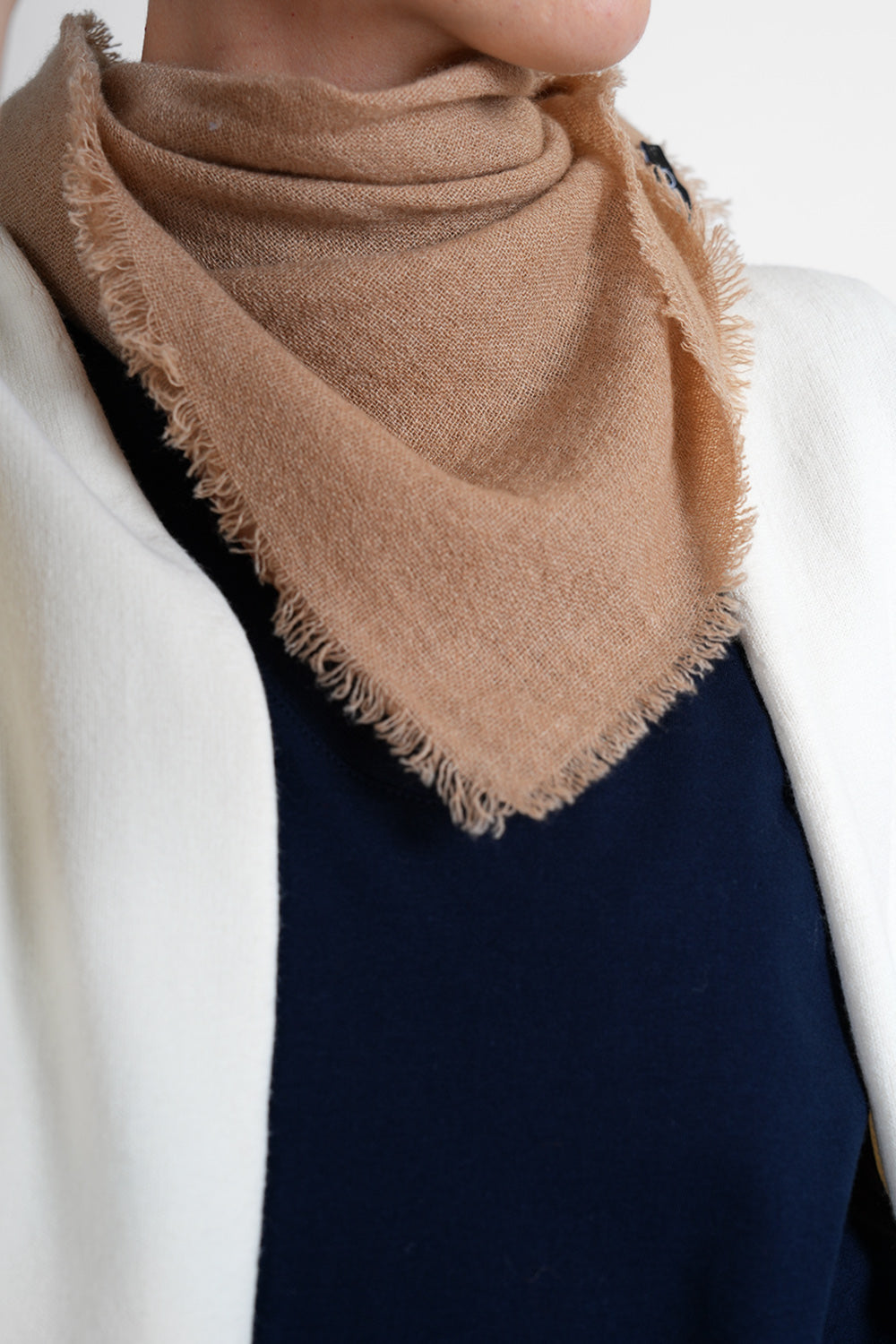 Quelara Wool Stola - taupe