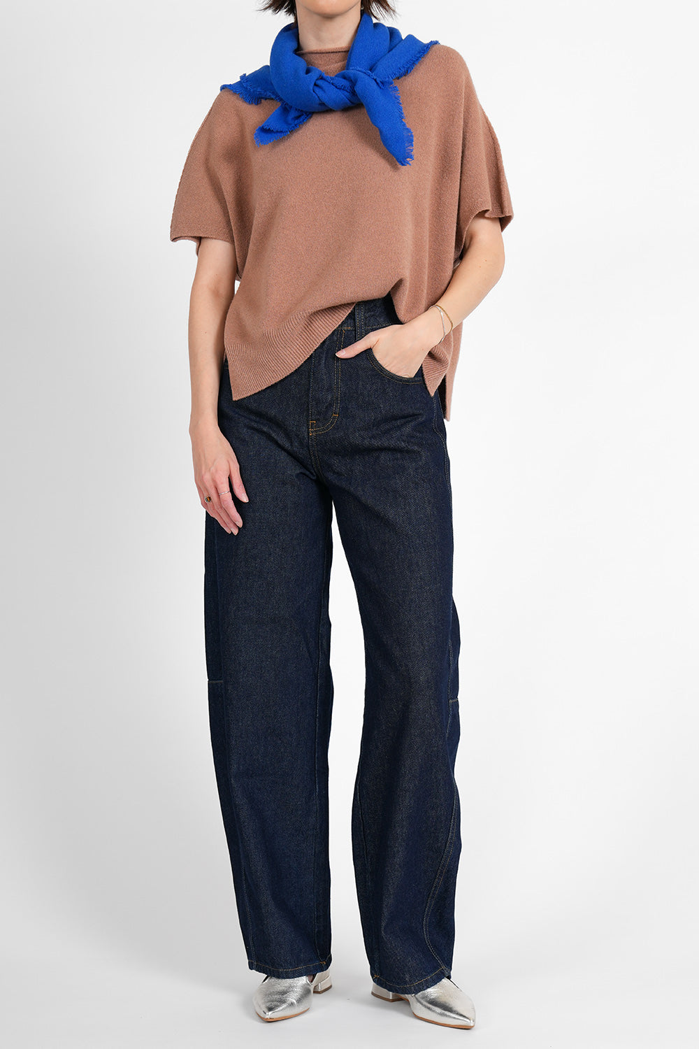 Claire Wool Scarf - pool