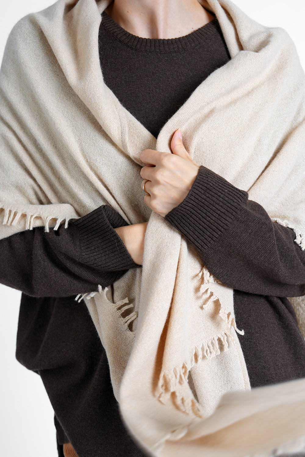 Quelara Wool Stola - camel