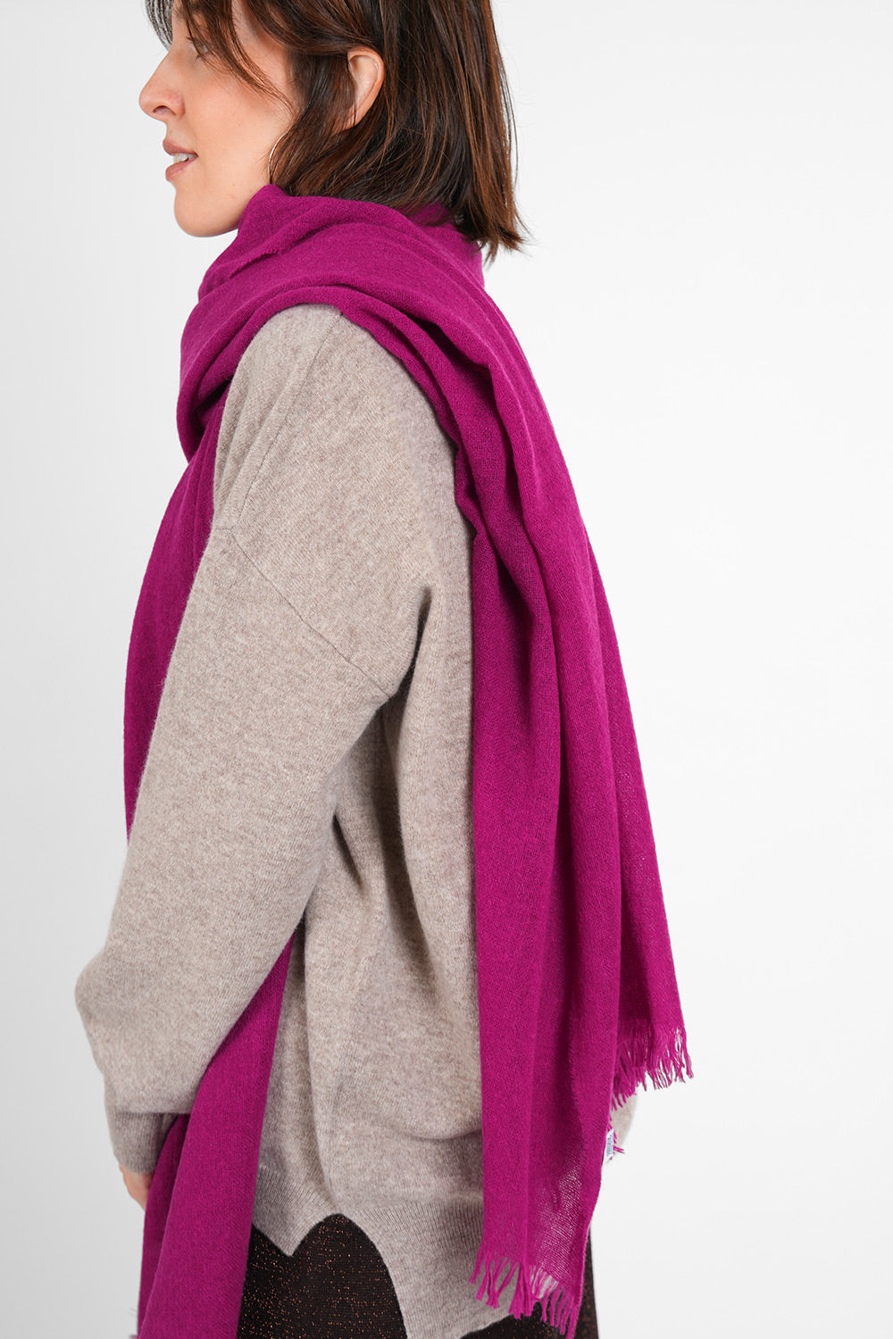Quy Cashmere Scarf - magenta