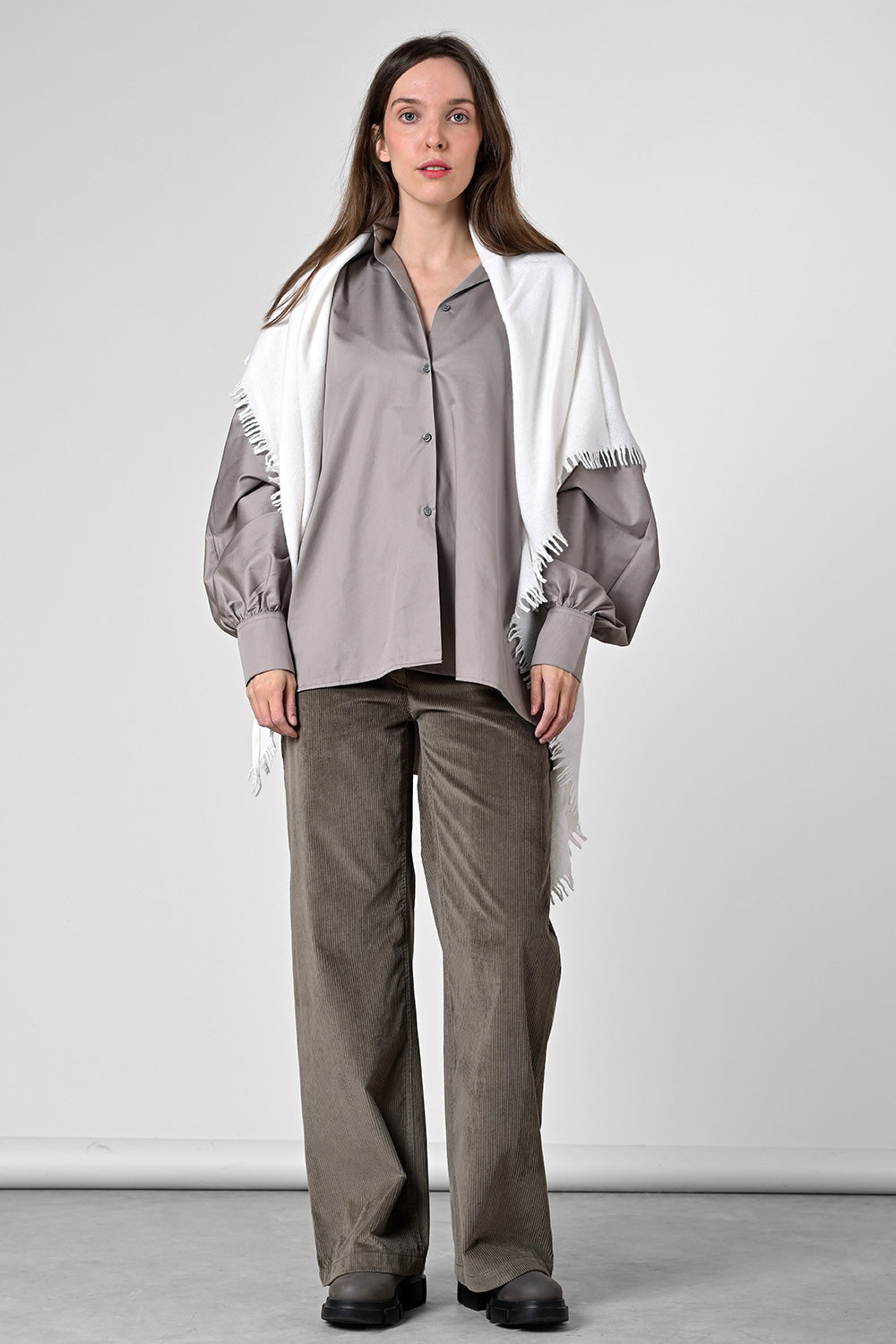 Quelara Wool Stola - milk